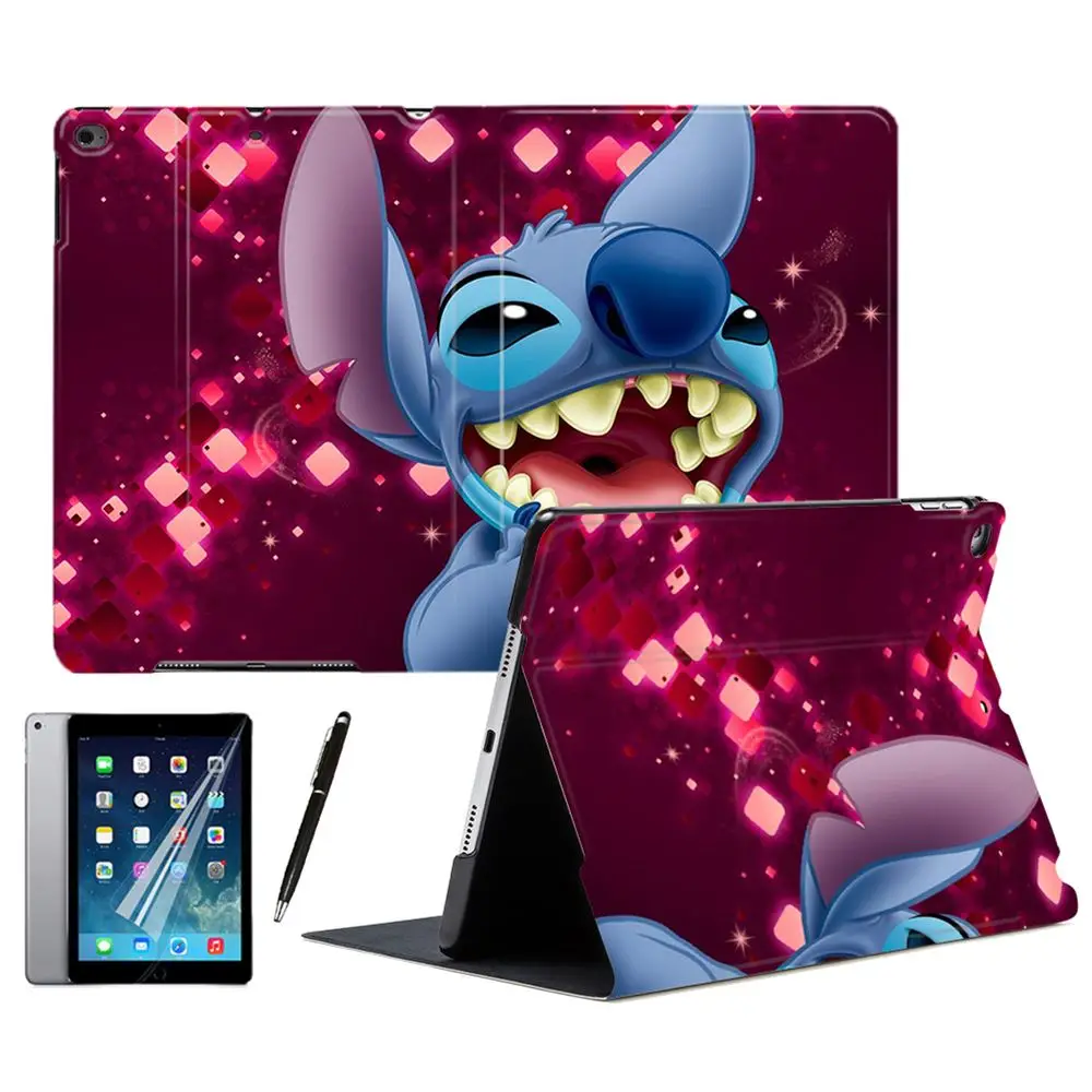 Умный чехол из искусственной кожи с рисунком Лило и Стича Чехол для iPad Air 2 3 5 6 9 7