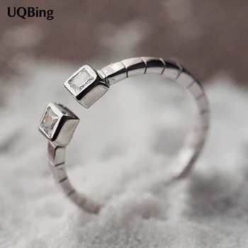 New Arrivals 925 Sterling Silver Rings Square Rings For Girl Women Gift Jewelry Free Shipping
New Arrivals 925 Sterling Silver Rings Square Rings For Girl Women Gift Jewelry Free Shipping