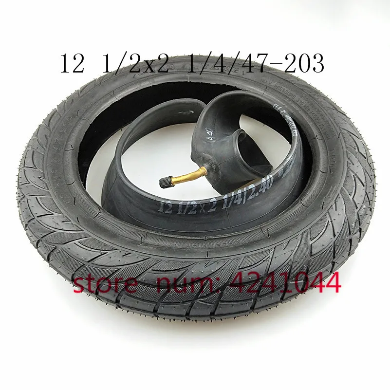 Tire 12 1/2 X 2 1/4 47-203 fits Electric Scooters and e-Bike baby carrier, folding bicycle 12 inch tyre inner tube
Tire 12 1/2 X 2 1/4 47-203 fits Electric Scooters and e-Bike baby carrier, folding bicycle 12 inch tyre inner tube