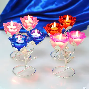 Crystal Candle Holder Crystal Double Rose Tea Light Candlestick Holder Centerpiece Wedding Decor home centerpieces 
Crystal Candle Holder Crystal Double Rose Tea Light Candlestick Holder Centerpiece Wedding Decor home centerpieces
