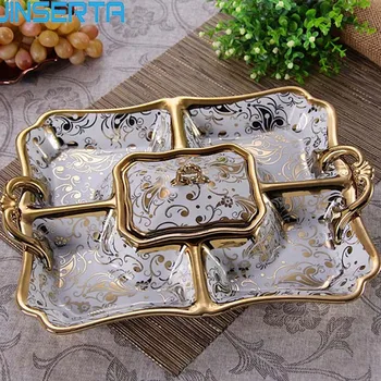 JINSERTA Ceramic Dinner Plate Dish Nut Dried Fruit Plate Hotel Living Room with Lid Candy Tray Decorative Household Accessories
JINSERTA Ceramic Dinner Plate Dish Nut Dried Fruit Plate Hotel Living Room with Lid Candy Tray Decorative Household Accessories