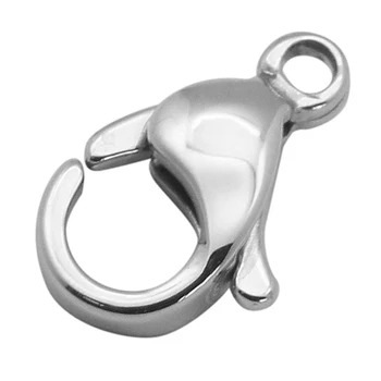 304 Stainless Steel Lobster Claw Clasps, Grade A, Size: about 6mm wide, 10mm long, 3mm thick, hole: 1.5mm
304 Stainless Steel Lobster Claw Clasps, Grade A, Size: about 6mm wide, 10mm long, 3mm thick, hole: 1.5mm