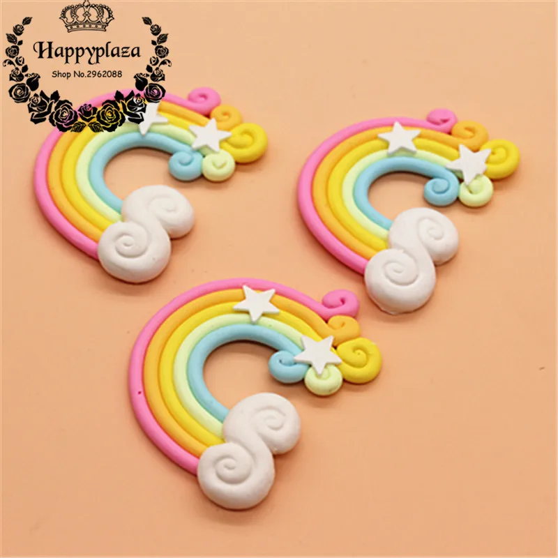 10pcs Flat Back Clay Cabochon Kawaii Miniature Pink Rainbow DIY Flatback Scrapbooking Embellishment Crafts,40*55mm
10pcs Flat Back Clay Cabochon Kawaii Miniature Pink Rainbow DIY Flatback Scrapbooking Embellishment Crafts,40*55mm