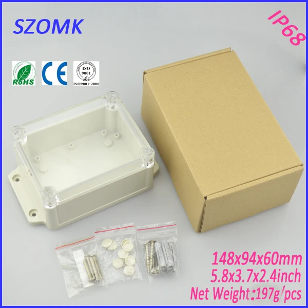 1 piece IP 68 electronics case High Quality ABS Plastic Junction Box Waterproof Level Circuit Housing project box 148*94*60MM
1 piece IP 68 electronics case High Quality ABS Plastic Junction Box Waterproof Level Circuit Housing project box 148*94*60MM