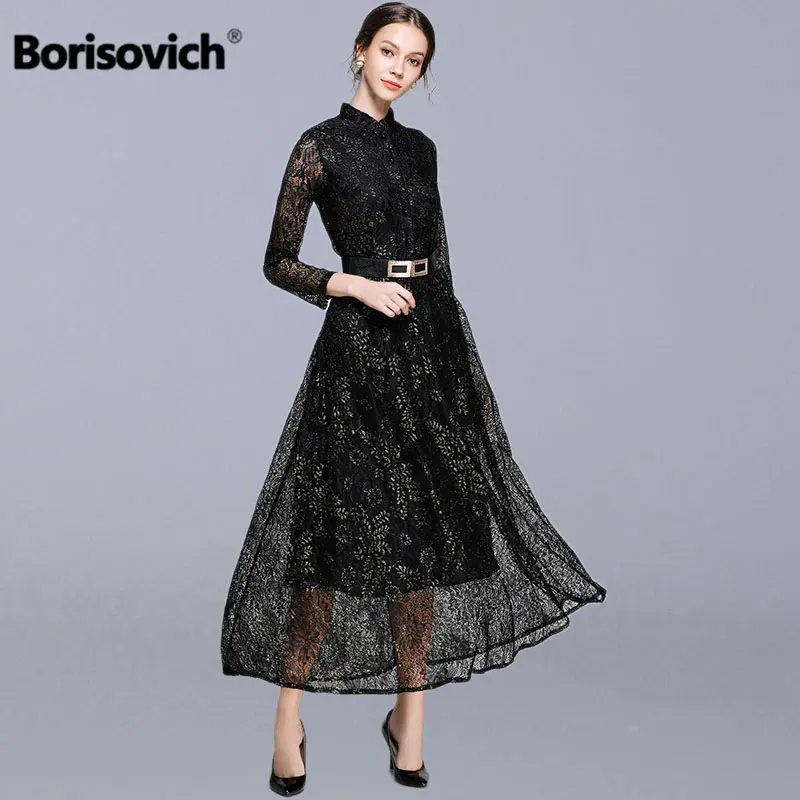 Borisovich Women Casual Lace Long Dress New 2018 Autumn Vintage China Style Big Swing A-line Ladies Elegant Party Dresses N343
Borisovich Women Casual Lace Long Dress New 2018 Autumn Vintage China Style Big Swing A-line Ladies Elegant Party Dresses N343