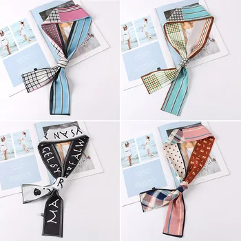 Fashion small scarf new hair band small silk scarf tied bag handle small streamers narrow strips drifting wild
Fashion small scarf new hair band small silk scarf tied bag handle small streamers narrow strips drifting wild