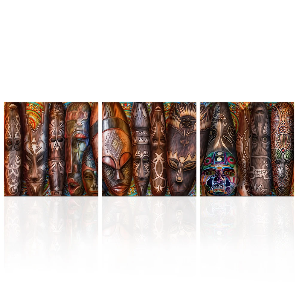 3 Panels HD Printed Modern Wall Art Canvas Masks Painting Art Abstract African Mask Exotic Canvas Prints for Living Room/Al10111
3 Panels HD Printed Modern Wall Art Canvas Masks Painting Art Abstract African Mask Exotic Canvas Prints for Living Room/Al10111