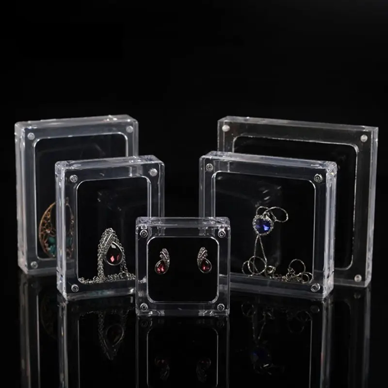 ANGELADY 1PC Clear Acrylic Suspended Jewelry Display Square Magnetic Clip On Jewelry Box Case S/M/L
ANGELADY 1PC Clear Acrylic Suspended Jewelry Display Square Magnetic Clip On Jewelry Box Case S/M/L