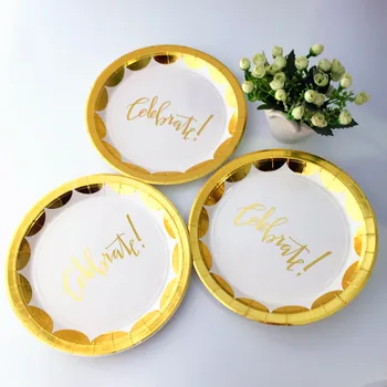 32pcs Celebrate Paper Plates Foil Gold Celebration Special Cake Food Plates School Party Anniversary Christmas Wedding Decor
32pcs Celebrate Paper Plates Foil Gold Celebration Special Cake Food Plates School Party Anniversary Christmas Wedding Decor