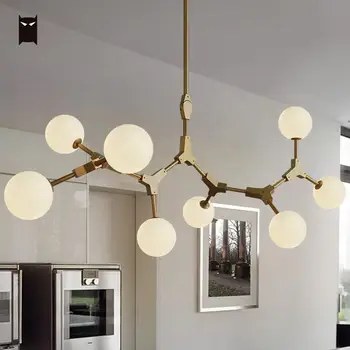 Gold Iron Frosted Milky Glass Ball Magic Bean Chandelier Fixture Contemporary Nordic Tree Branch Lustre G4 LED Lamp Lighting
Gold Iron Frosted Milky Glass Ball Magic Bean Chandelier Fixture Contemporary Nordic Tree Branch Lustre G4 LED Lamp Lighting