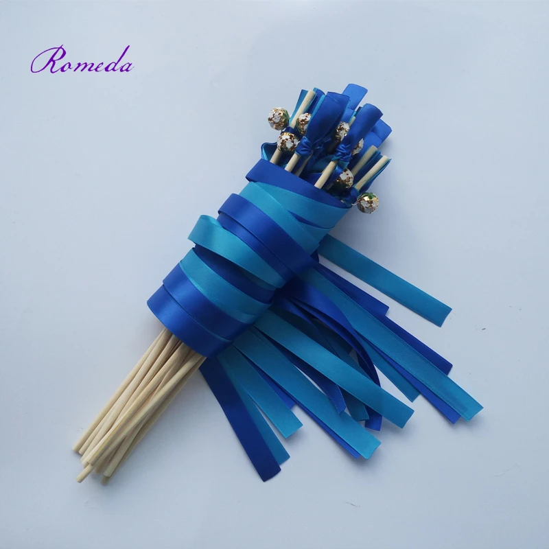 New Royal and blue wedding ribbon stick wands Sparklers with colorful bell for wedding
New Royal and blue wedding ribbon stick wands Sparklers with colorful bell for wedding