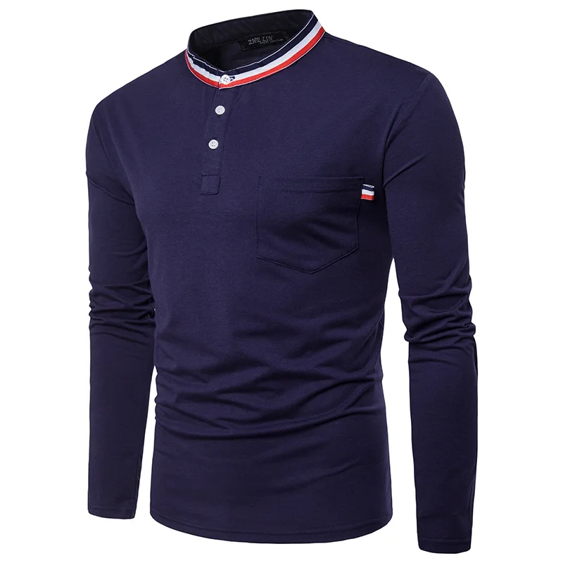 Mens Casual Long Sleeve Shirt Business Slim Fit Striped Blouse Top Men's Clothing T-shirt Fashion Color Panel Neckline Solid Col
Mens Casual Long Sleeve Shirt Business Slim Fit Striped Blouse Top Men's Clothing T-shirt Fashion Color Panel Neckline Solid Col