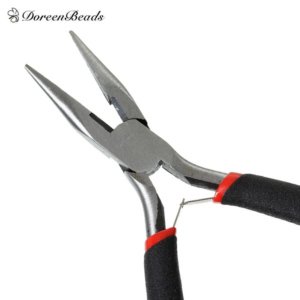 High Quality Stainless Steel Flat Nose Pliers Practical Jewelry Making Hand Tools Black 12.5cm(4 7/8") long, 1 Piece
High Quality Stainless Steel Flat Nose Pliers Practical Jewelry Making Hand Tools Black 12.5cm(4 7/8") long, 1 Piece