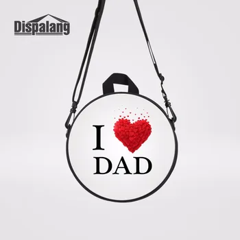 Dispalang Fashion Messenger Bag I Love Dad Printing 9-inch Round Bag Small School Bag Shoulder Crossbody Bag Preschool Bookbag
Dispalang Fashion Messenger Bag I Love Dad Printing 9-inch Round Bag Small School Bag Shoulder Crossbody Bag Preschool Bookbag