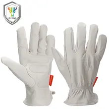 OZERO rękawice motocyklowe skórzane oryginalne kożuchy motocross motocykl Biker wyścigi konna ręka Moto rękawiczki mężczyźni kobiety biały 5011(China)