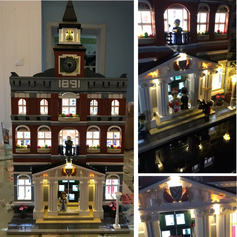 LED Light Up kit(only light included) For Lego 10224 and for pin 15003 Creators The town hall Model Building Kits Blocks
LED Light Up kit(only light included) For Lego 10224 and for pin 15003 Creators The town hall Model Building Kits Blocks