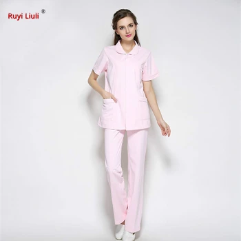 Nurse Clothes White Lab Coat Short Sleeve Tops Pants Pharmacy Front Desk Beauty Salon Hospital Medical Scrub Sets Work Uniform-R
Nurse Clothes White Lab Coat Short Sleeve Tops Pants Pharmacy Front Desk Beauty Salon Hospital Medical Scrub Sets Work Uniform-R