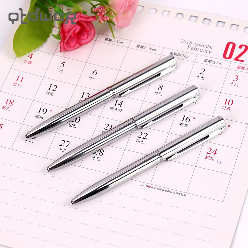 1PC Fashion Exquisite Brief Signing Pen Mini Metal Ballpoint Pen Rotating Pocket Size Pen Portable Ball Point Pen
1PC Fashion Exquisite Brief Signing Pen Mini Metal Ballpoint Pen Rotating Pocket Size Pen Portable Ball Point Pen