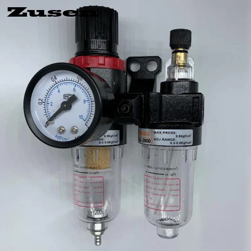 Zusen G1/4" Air Compressor AFC2000 oil Water Separator Regulator Trap Filter Airbrush
Zusen G1/4" Air Compressor AFC2000 oil Water Separator Regulator Trap Filter Airbrush
