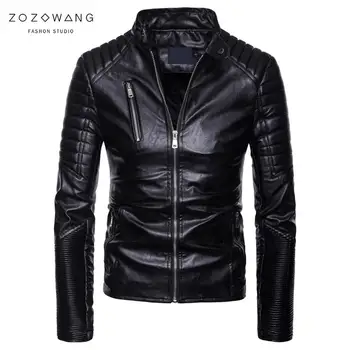 ZOZOWANG 2020 NEW BRAND Motorcycle leather jacket men clothing PU Leather Jackets Men black jacket Casual Mandarin collar black
ZOZOWANG 2020 NEW BRAND Motorcycle leather jacket men clothing PU Leather Jackets Men black jacket Casual Mandarin collar black
