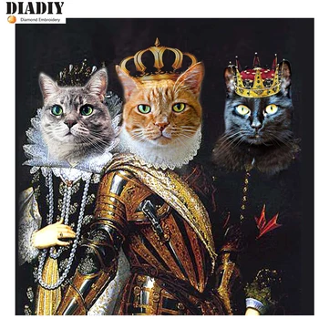 Needlework full embroidery painting cross stitch animal diy diamond painting kits cross stich round diamond painting Cat queen
Needlework full embroidery painting cross stitch animal diy diamond painting kits cross stich round diamond painting Cat queen