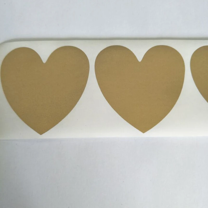 100Pcs Scratch Off Sticker 50x50mm Small Heart Shape Gold Color Blank For Secret Code Cover Home Game Wedding Message Sticker
100Pcs Scratch Off Sticker 50x50mm Small Heart Shape Gold Color Blank For Secret Code Cover Home Game Wedding Message Sticker