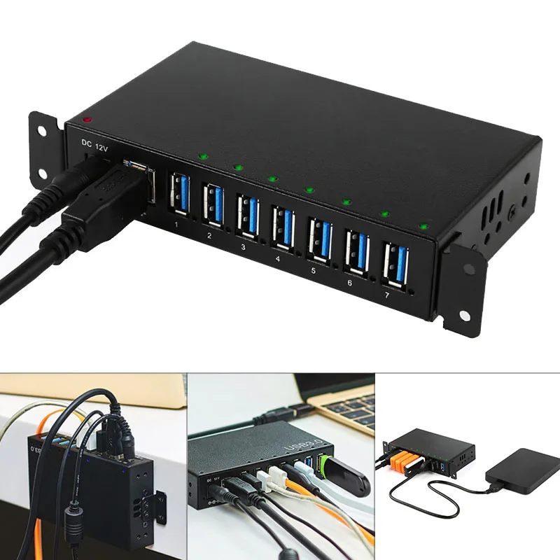 7-port USB 3.0 Hub High Speed Data Transfer Data Hub for Computer Notebook LSMK99
7-port USB 3.0 Hub High Speed Data Transfer Data Hub for Computer Notebook LSMK99