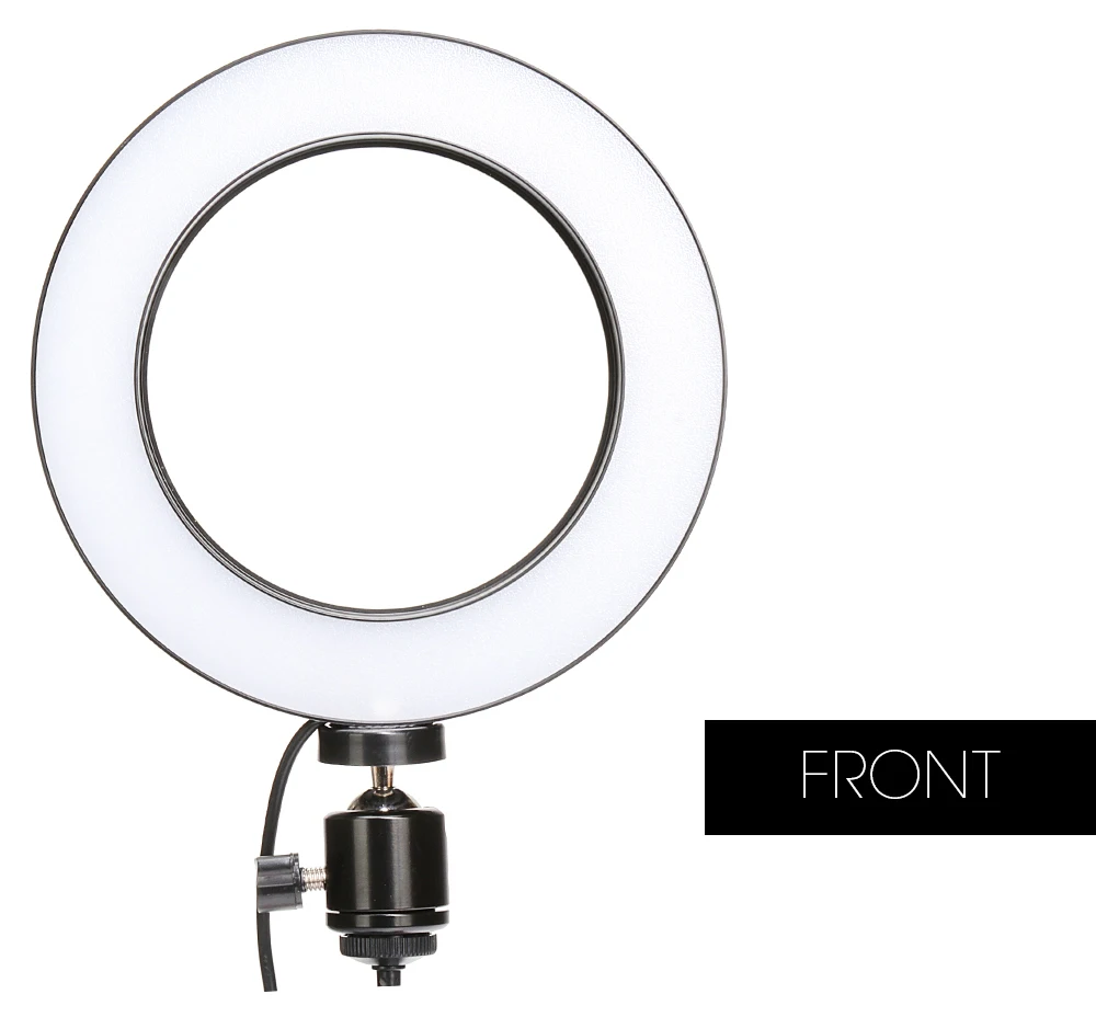 Photography LED Selfie Ring Light 16/26cm three-speed Stepless Lighting Dimmable With Cradle Head For Makeup Video Live Studio Photography LED Selfie Ring Light 16/26cm three-speed Stepless Lighting Dimmable With Cradle Head For Makeup Video Live Studio