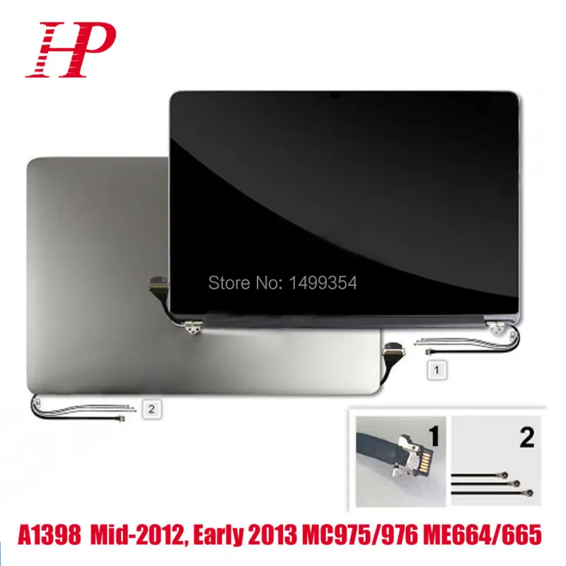 Mid 2012 Early 2013 Year LCD Screen Assembly For Apple MacBook Pro Retina 15" A1398 Full Screen With Aluminum Cover 95% New
Mid 2012 Early 2013 Year LCD Screen Assembly For Apple MacBook Pro Retina 15" A1398 Full Screen With Aluminum Cover 95% New
