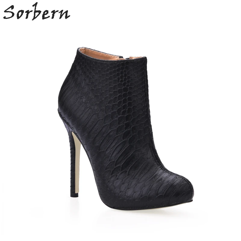 Sorbern Brand Designer Women Shoes Concavo Convex Snakeskin Black High Heels Pointed Toe 2017 Boots Custom Colors New Warm Boots
Sorbern Brand Designer Women Shoes Concavo Convex Snakeskin Black High Heels Pointed Toe 2017 Boots Custom Colors New Warm Boots