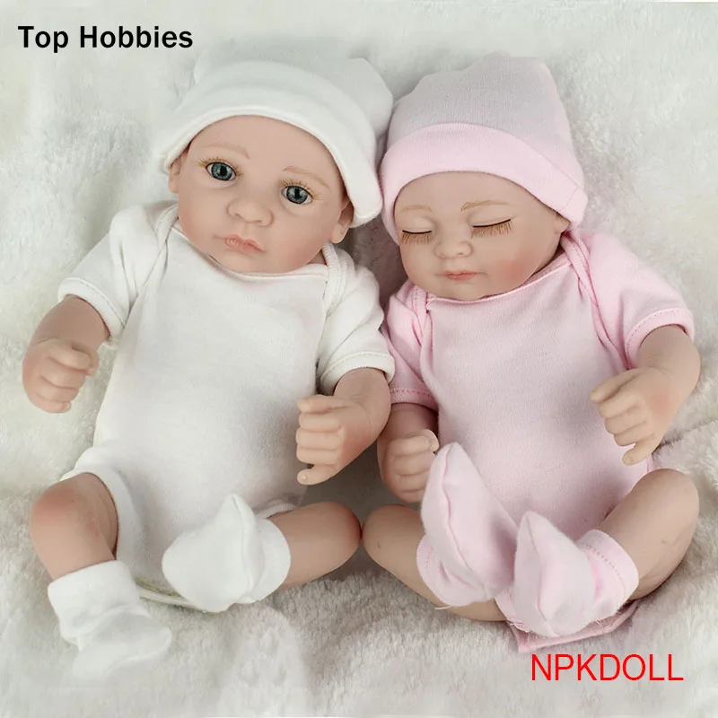 10 Inches Mini silicone Newborn Baby Play House Toys Full Vinyl Body Dolls Regenerated Reborn Rebirth Twins Simulation Boy+Girl
10 Inches Mini silicone Newborn Baby Play House Toys Full Vinyl Body Dolls Regenerated Reborn Rebirth Twins Simulation Boy+Girl