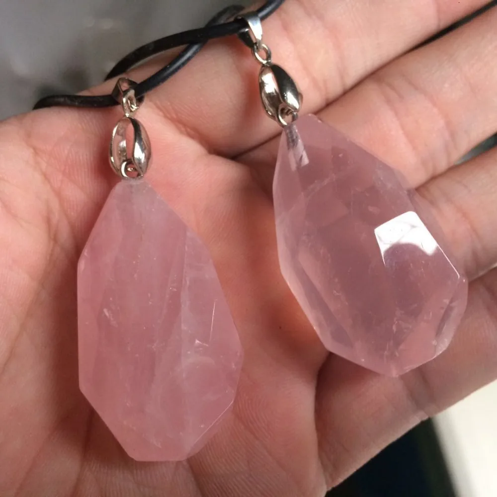 Natural Rose Quartz Crystal Stone Natural Gemstone Necklace Pendant For Women For Gift Wholesale !
Natural Rose Quartz Crystal Stone Natural Gemstone Necklace Pendant For Women For Gift Wholesale !