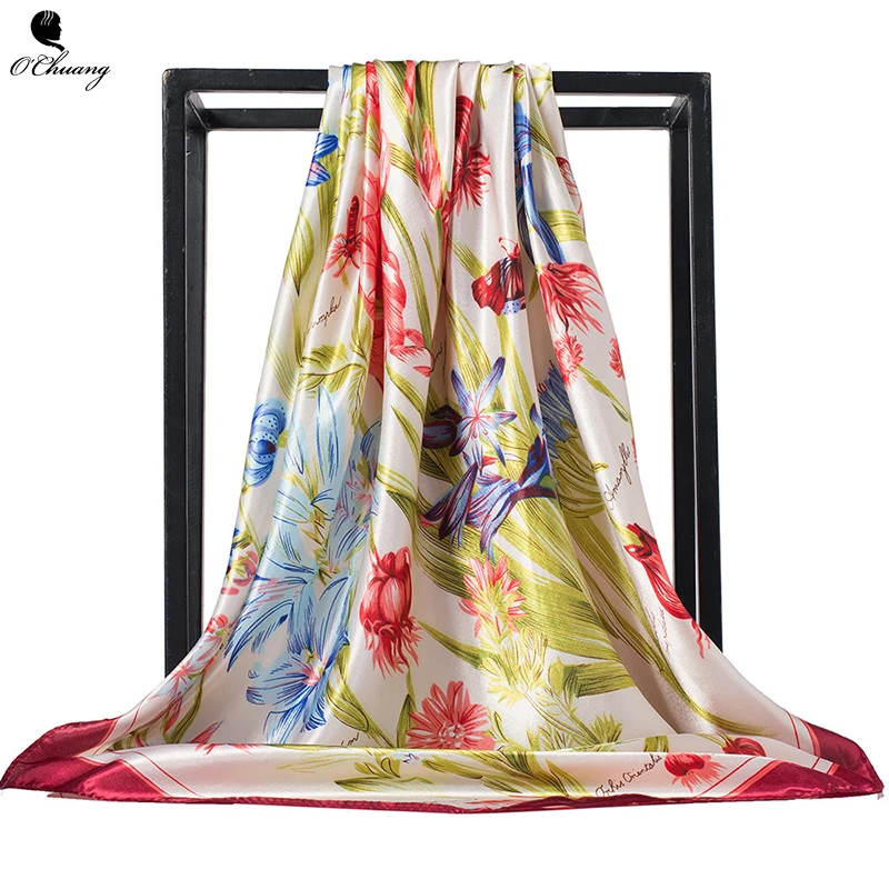 Silk Scarf Women Spring Summer Foulard Cheveux Printed Luxury Hijab Scarfs shawls and wraps 90x90cm Square Head Scarves
Silk Scarf Women Spring Summer Foulard Cheveux Printed Luxury Hijab Scarfs shawls and wraps 90x90cm Square Head Scarves