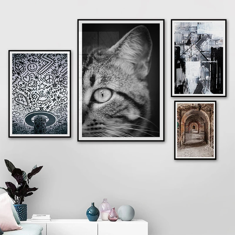 Canvas Prints Wall Art Painting Modern Pictures Black White Cat Home Decorn Modular Nordic Style Abstract Poster For Living Room
Canvas Prints Wall Art Painting Modern Pictures Black White Cat Home Decorn Modular Nordic Style Abstract Poster For Living Room