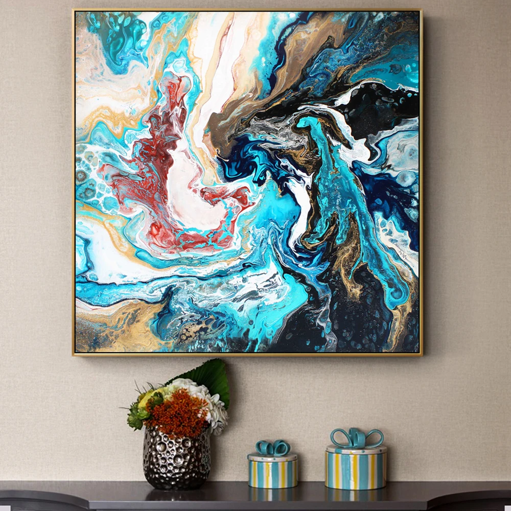 Abstrract Wall Art Canvas Paintings For Living Room Posters And Prints Modern Pictures Cuadros Decoration | Дом и сад
