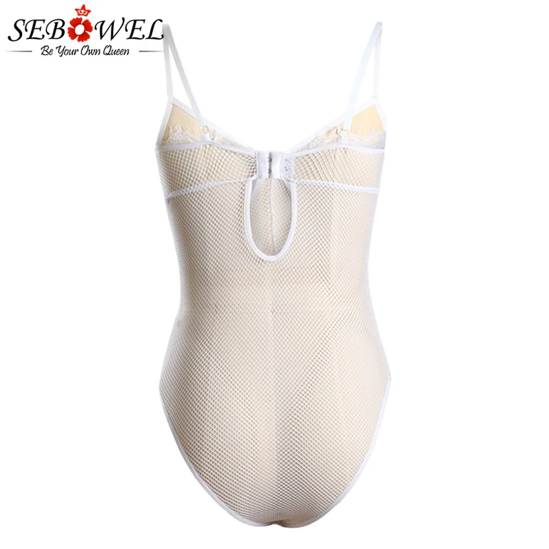 White-Sheer-Eyelash-Lace-Teddy-Bodysuit-LC32355-1-4