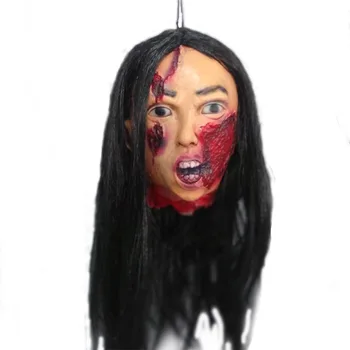 Halloween Zombie Mask Ghost Festival Horror Mask Scary Halloween Party long hair bloody girl Cosplay Mask Bar Broken head Prop
Halloween Zombie Mask Ghost Festival Horror Mask Scary Halloween Party long hair bloody girl Cosplay Mask Bar Broken head Prop