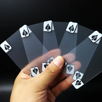 Plastic Playing Card Creative Transparent Crystal Waterproof PVC Poker cards sets Family fun Game magic tricks tool 5.7*8.8 cm
Plastic Playing Card Creative Transparent Crystal Waterproof PVC Poker cards sets Family fun Game magic tricks tool 5.7*8.8 cm