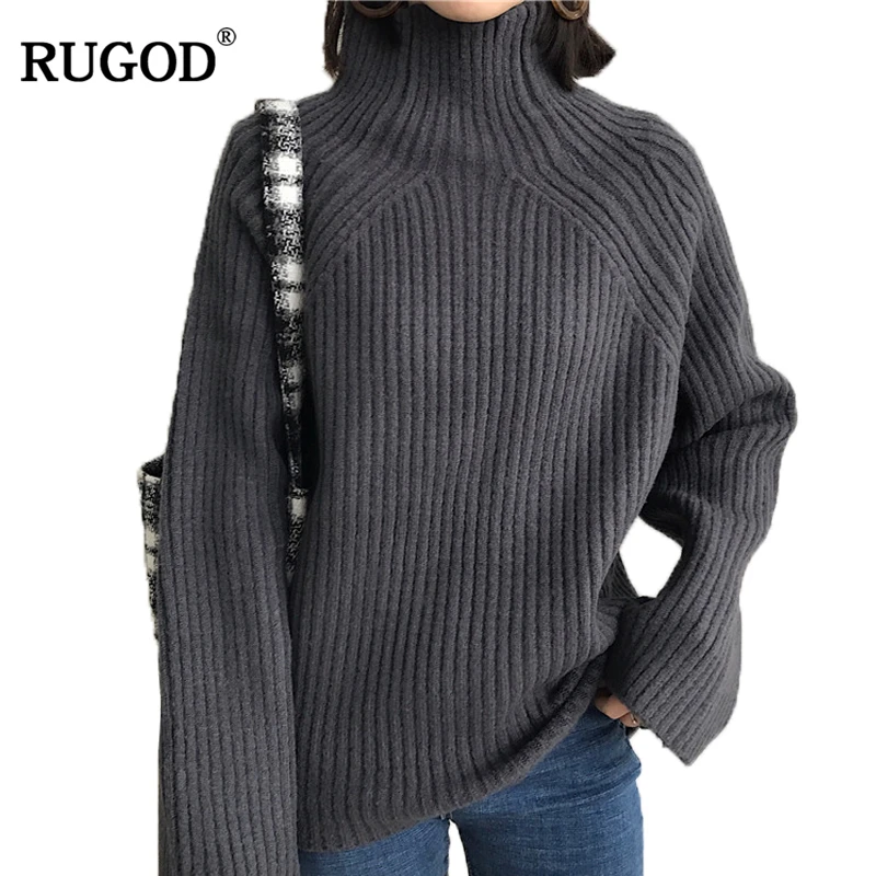 RUGOD Fashion Solid Women'S Turtleneck Sweater Long Sleeve Sweater For Women Casual Loose High Quality Pull Femme Hiver
RUGOD Fashion Solid Women'S Turtleneck Sweater Long Sleeve Sweater For Women Casual Loose High Quality Pull Femme Hiver
