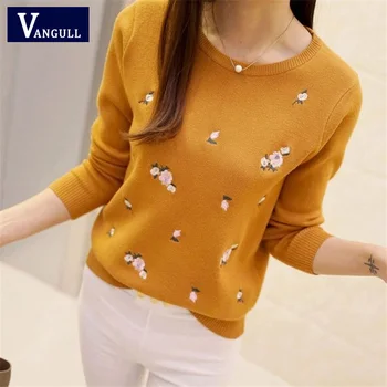 Winter Sweaters 2019 Women Embroidery Ladies Pullover Female Autumn High Elastic Tricot Jumper Fashion Winter Tops Pull Femme
Winter Sweaters 2019 Women Embroidery Ladies Pullover Female Autumn High Elastic Tricot Jumper Fashion Winter Tops Pull Femme
