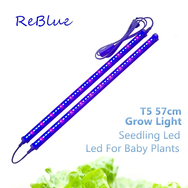 ReBlue Led Grow Light Fitolampy Lamp For Plants 12W 24W T5 Plant Light Full Spectrum For Flower Seedling
ReBlue Led Grow Light Fitolampy Lamp For Plants 12W 24W T5 Plant Light Full Spectrum For Flower Seedling