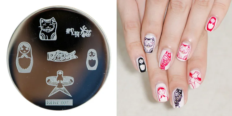 HEHE 2016 New Stamping Plate hehe07 Russian Doll Cat & Fish Nail Art Stamp Template Image Transfer Stamp+Free shipping
HEHE 2016 New Stamping Plate hehe07 Russian Doll Cat & Fish Nail Art Stamp Template Image Transfer Stamp+Free shipping