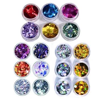 18 Boxes Glitter for Nail Sequins Set Diamond Round Flakes Gel Nail Polish Kit Glitter Paillette Manicure Nail Art Decorations
18 Boxes Glitter for Nail Sequins Set Diamond Round Flakes Gel Nail Polish Kit Glitter Paillette Manicure Nail Art Decorations
