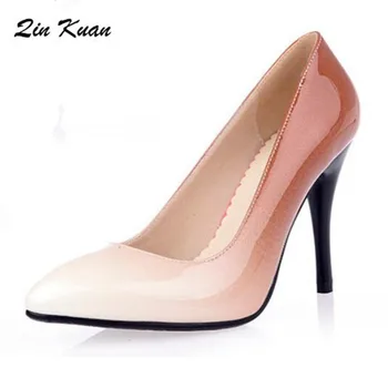 Big Size Ladies Fashion Pointed Toe Party High Heel Shoes New Arrival Women Patent Leather Mixed Color Office Pumps QKP0088A
Big Size Ladies Fashion Pointed Toe Party High Heel Shoes New Arrival Women Patent Leather Mixed Color Office Pumps QKP0088A