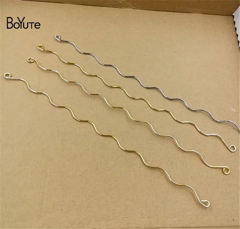 BoYuTe 20Pcs 3001.8MM Metal Iron Wire Accessories with Loop for Diy Tiara Crown Jewelry Making (3)