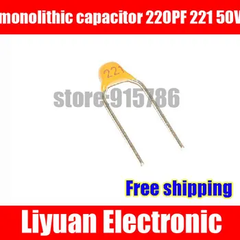 Free shipping MLCC / monolithic capacitor 220PF 221 50V multi-layer ceramic capacitor / pitch 5.08MM / Accuracy 10%
Free shipping MLCC / monolithic capacitor 220PF 221 50V multi-layer ceramic capacitor / pitch 5.08MM / Accuracy 10%