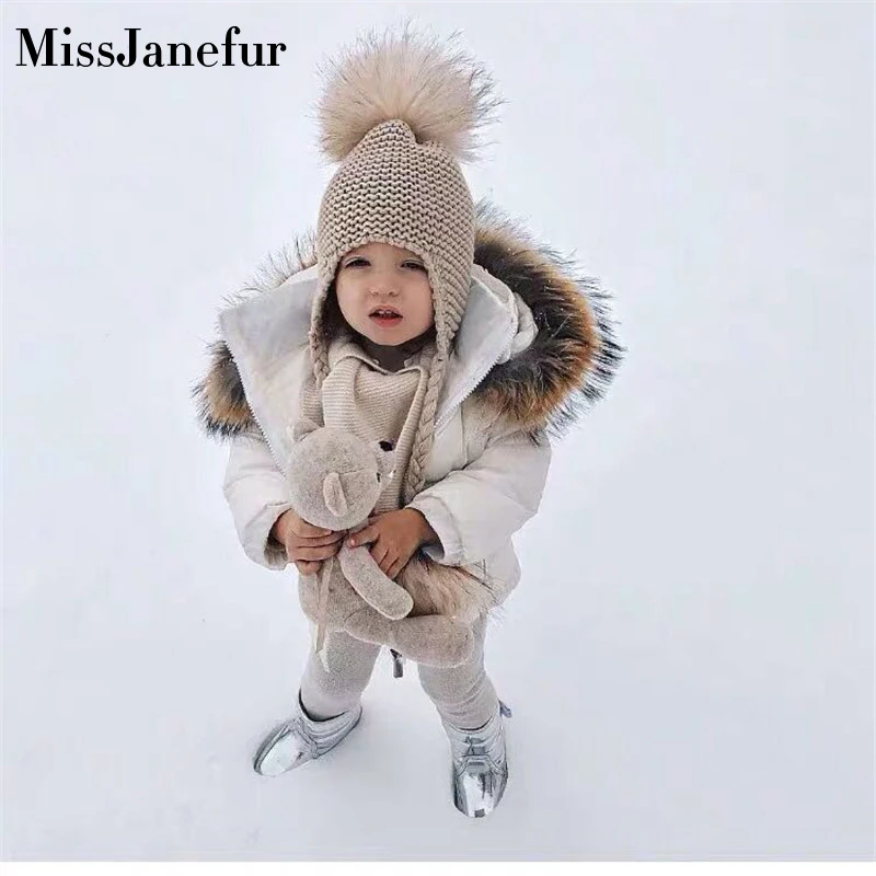 Children Kids Baby Large Ball Hat Winter Warm Cap Fox Fur Pom Knitted Patchwork Tassel Ear Protection Beanie Cap Bobble
Children Kids Baby Large Ball Hat Winter Warm Cap Fox Fur Pom Knitted Patchwork Tassel Ear Protection Beanie Cap Bobble
