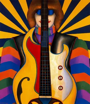 modern abstract handmade painting guiter on oil canvas for living room decor and wallpaper
modern abstract handmade painting guiter on oil canvas for living room decor and wallpaper
