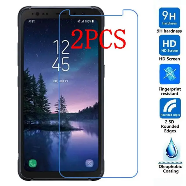 2PCS Tempered Glass For Samsung Galaxy S8 Active Screen Protector protective film SM-G892A glass | Мобильные телефоны и