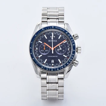 Men's Watch Japan Quartz Chronograph 2019 New 40mm Stainless Steel Bracelet Luminous Hand Blue Dial 03
Men's Watch Japan Quartz Chronograph 2019 New 40mm Stainless Steel Bracelet Luminous Hand Blue Dial 03